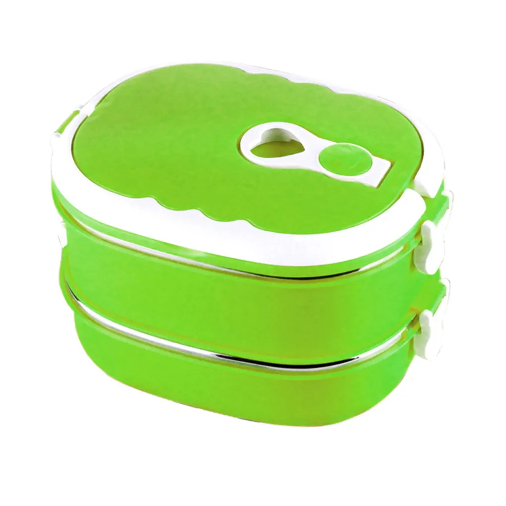 NO.5 1/2/3 Layer Lunch Box 304 Stainless Steel Stackable Thermal For Food Portable LunchBox For Kids Picnic Office Workers School - Цвет: NO.5