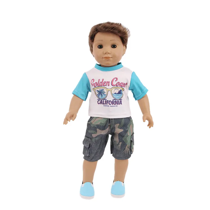 2Pcs/Set Doll Clothes Sweater Jeans Shoes Fit 18 Inch American Of Girl's&43Cm Baby New Born Logan Boy Doll Zaps Generation Toy barbie doll clothes doll clothes doll clothes accessories plush doll accessories doll accessories