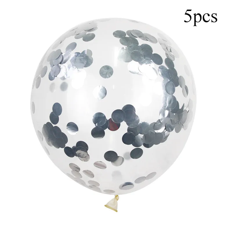 5pcs balloon E 7/10 подставка для воздушных шаров держатель для шарика колонна воздушный шар "Конфетти" Беби Шауэр Детский День рождения Свадебные украшения - Цвет: 5pcs balloon E