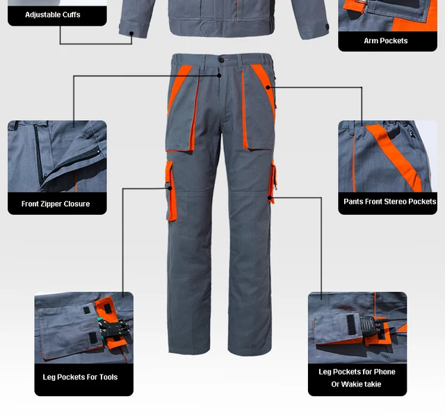 Ensemble-veste-et-pantalon-de-travail-pour-homme-tenue-de-travail-Durable-style-charpentier-l-ger  - Global Equipement SUARL