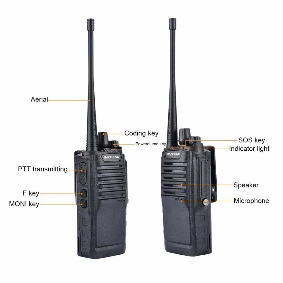 2 шт. Baofeng водонепроницаемый BF-9700 IP67 рация 7 Вт около 12 часов UHF& VHF 400-520MHz Antena Diamond Motorola радио