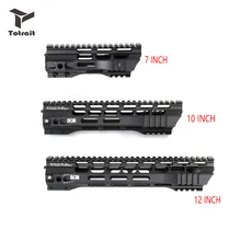 TOtrait 7/10/12/15 дюймов M-LOK handguard свободном супер тонкий AR-15 Handguard Picatinny четырехъядерный поручень для M4 M16 черный