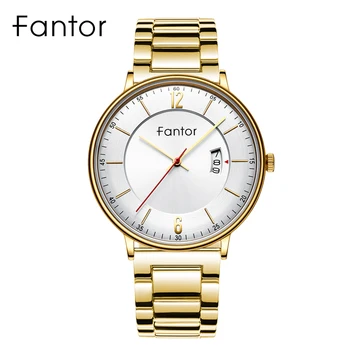 

Fantor Men Watch Top Brand Luxury Stainless Steel Quartz Wristwatches Mens Casual Classic Waterproof Date Watch for Men