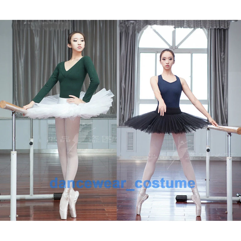 

Women White Black Professional Ballet Tutu Adult Ladies Hard Organdy Platter Pancake Skirt with Panty Size M L XL Free Shipping