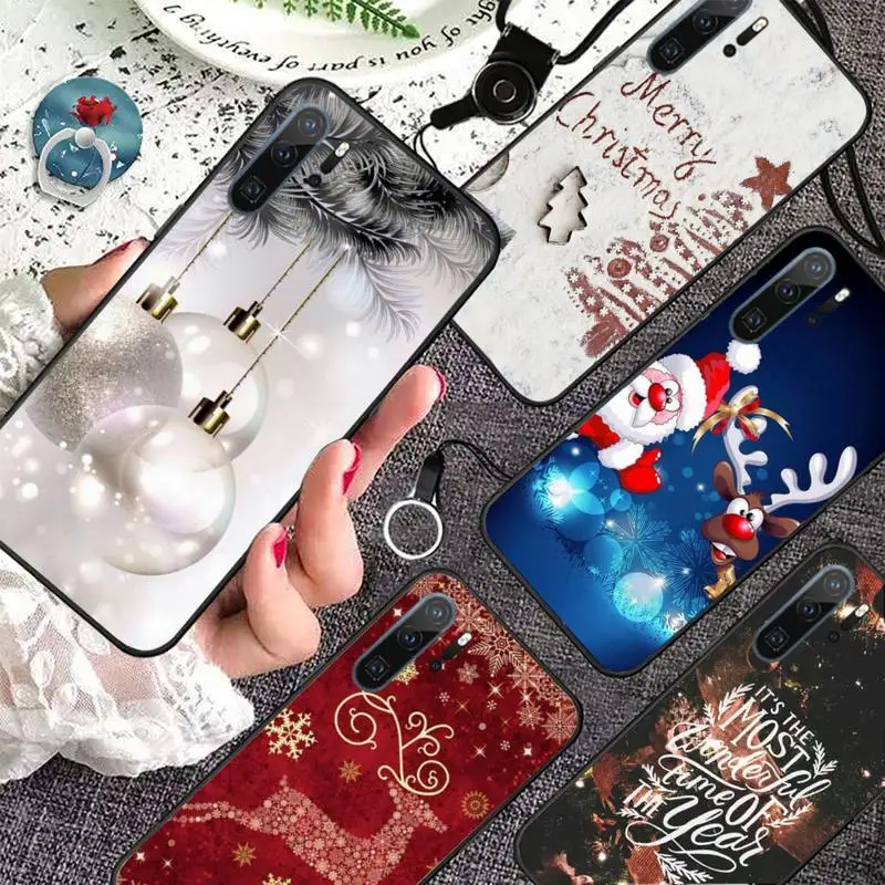 

Merry Christmas New Year Phone Case For Huawei Enjoy 7 7s 8 8e 9 9e 10 plus P8lite 2017 Honor 5a view9 play 3e