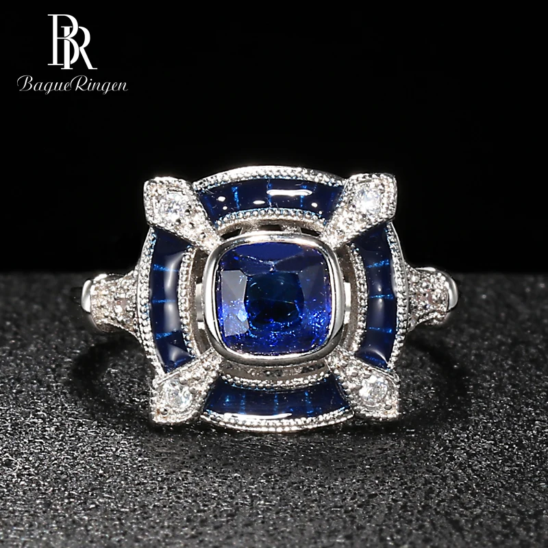 Женское свадебное кольцо с камнями Bague Ringen ювелирное изделие из серебра 925 пробы