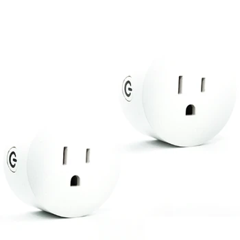 

2Pcs Smart Plug WiFi Power Socket Voice Control Timing On/Off the Power Smart Google Home App Control Mini Smart Socket US Plug