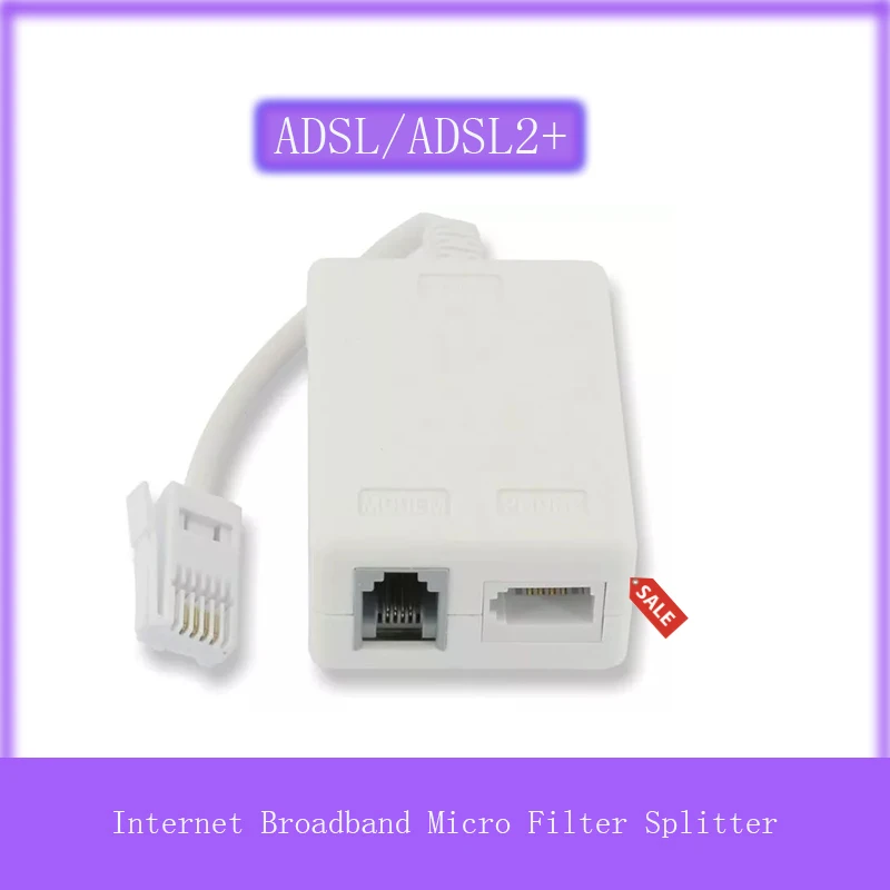 ADSL/ADSL2 + микрофильтр интернет широкополосный сплиттер с кабельным