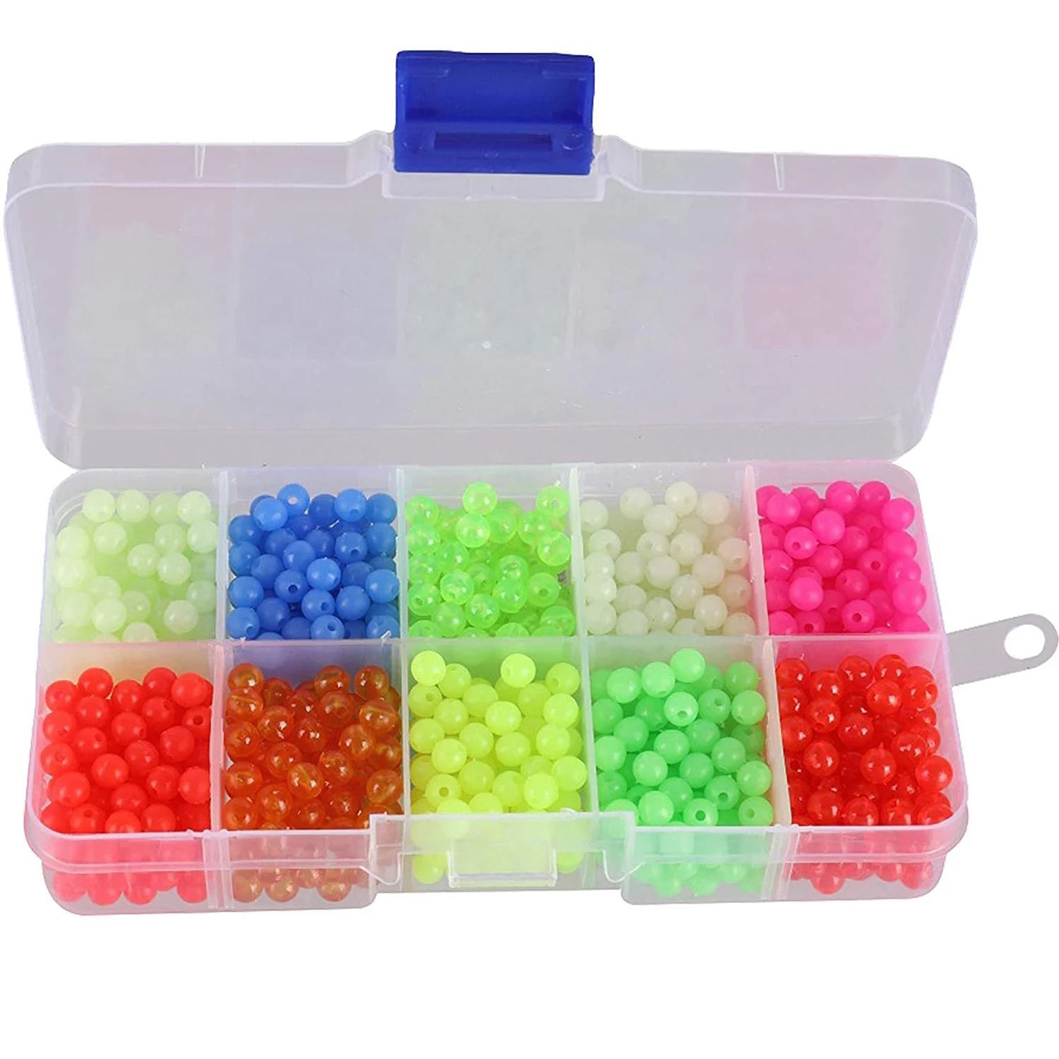 1000pcsBoxFishingBeadsLure5mmLuminousFishingFloatsNightGlowBeadsFishingTackleLures