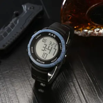 

Men Digital Sport Multifunction Watches Outdoor Waterproof Luminous Display Alarm Electronic Wristwatches