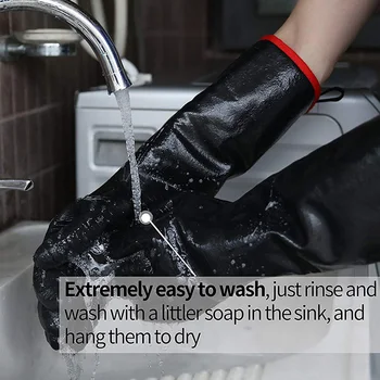 

High Heat Gloves Griller Insulated Cooking Gloves for Barbecue/Grill/Smoker/Oven Mitt/Baking, Waterproof 17Inch Long Sleeve