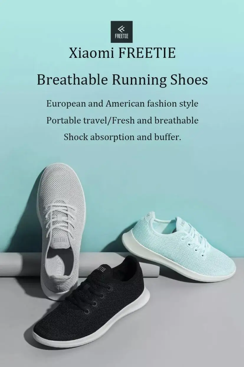 Xiaomi FREETIE Leisure Shoes MenWomen Lightweight Ventilated Shoes Breathable Refreshing City Running Sneaker for Outdoor Sports (14)