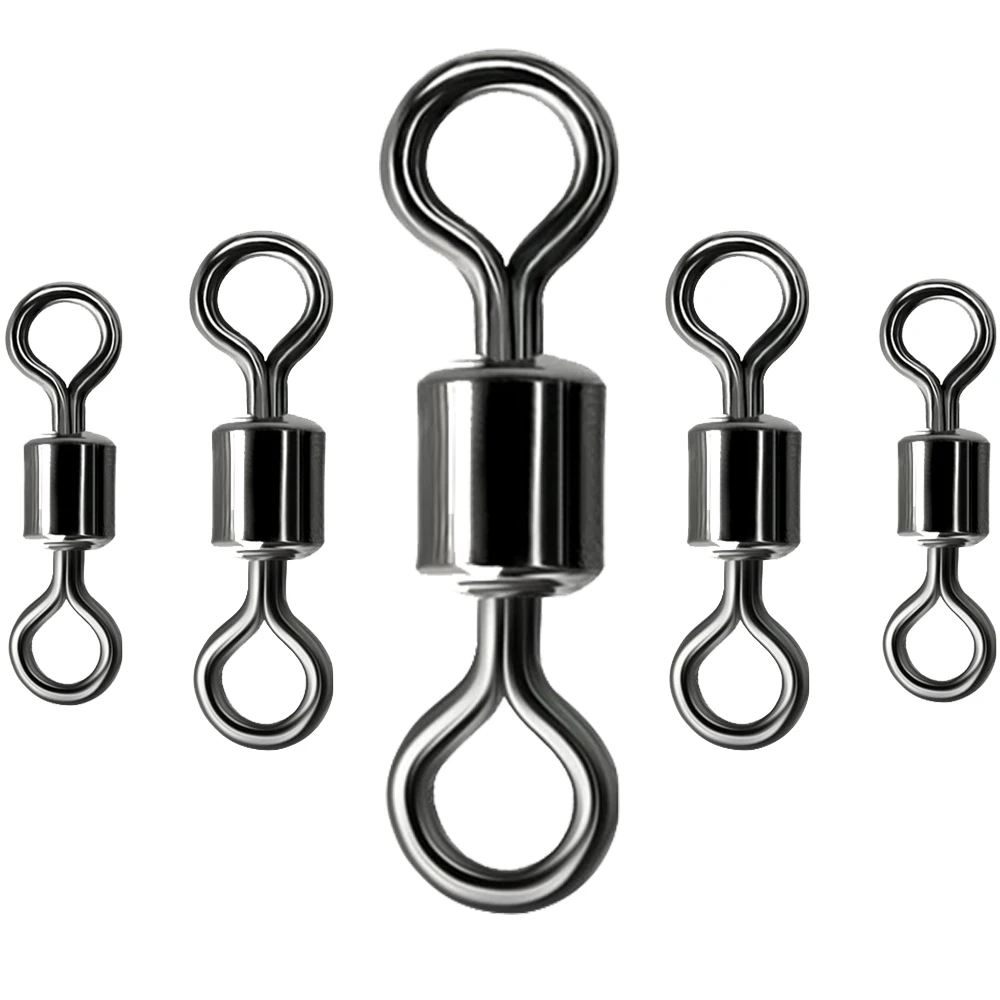 100pcs/lot Fishing Swivel Snap 103/0 Ball Bearing Snap Fishing