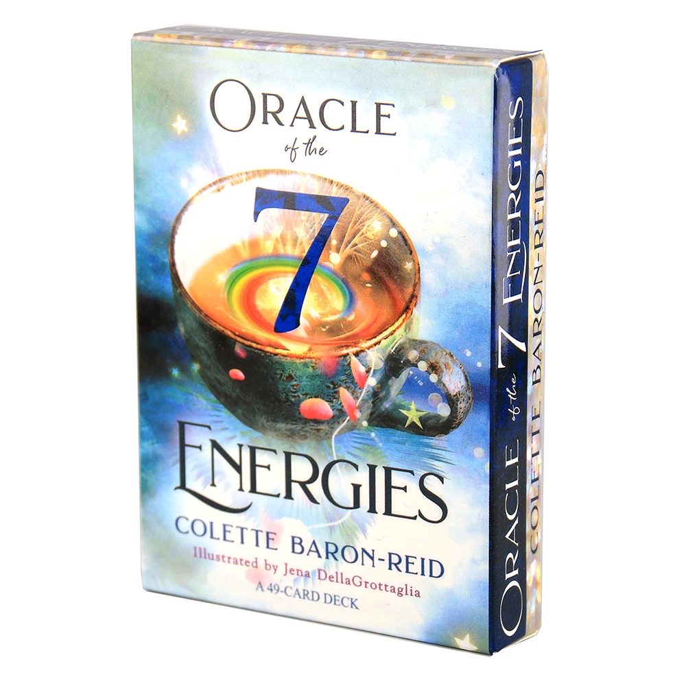 Oracle of the 7 Energy: A 49-cartas, juego de cartas de guía, adivinación, Brujo, Tarot, para mujeres y niñas