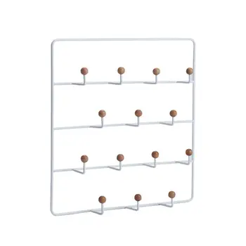 

Iron Wall Mounted Hooks 14 Hangers Clothes Hat Key Storage Rack Home Decoration Laundry Organizer Shelf Accesory
