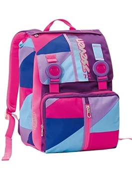 

Zaino scuola sdoppiabile SEVEN - PSYCHEDELIC GIRL - Rosa Azzurro - estensibile con VARIANT SYSTEM - 28 LT - inserti rifrangenti