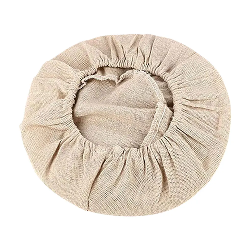 Bread Fermentation Basket Cover Home Bakery Dough Proofing Rated Braided Basket Flax Linen Cotton Cloth