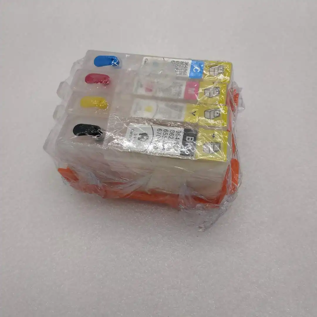 4 слота для принтеров hp 564 многоразовый картридж Photosmart B110a W ARC chip RIC printer parts|Детали