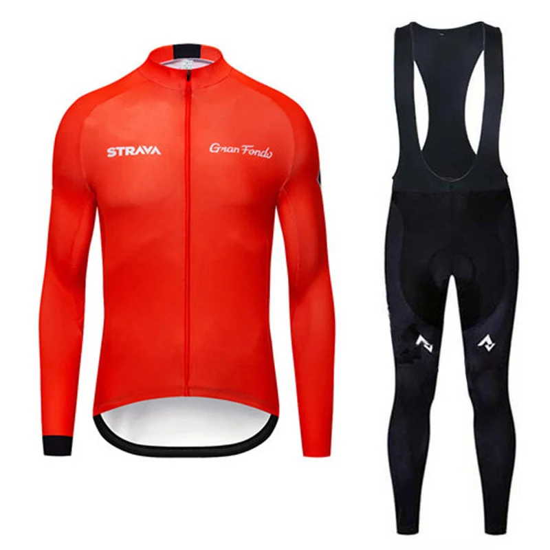 Strava Мужская одежда для велоспорта на весну и осень, одежда для шоссейного велосипеда, одежда для гонок с длинным рукавом, Быстросохнущий комплект из Джерси для велоспорта, Ropa Ciclismo