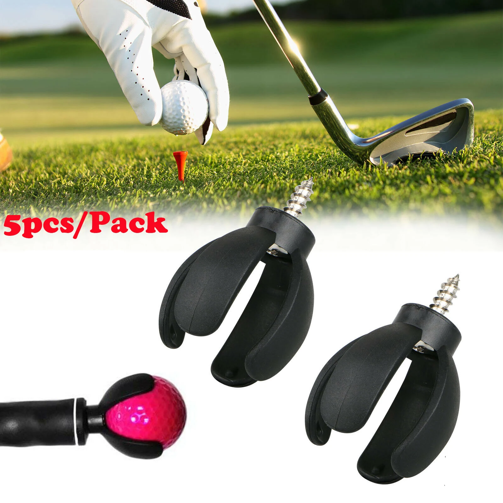 Golf Balls Picker Picking Tools 4-Prong Golf Ball Saver Grabber Picker Retriever