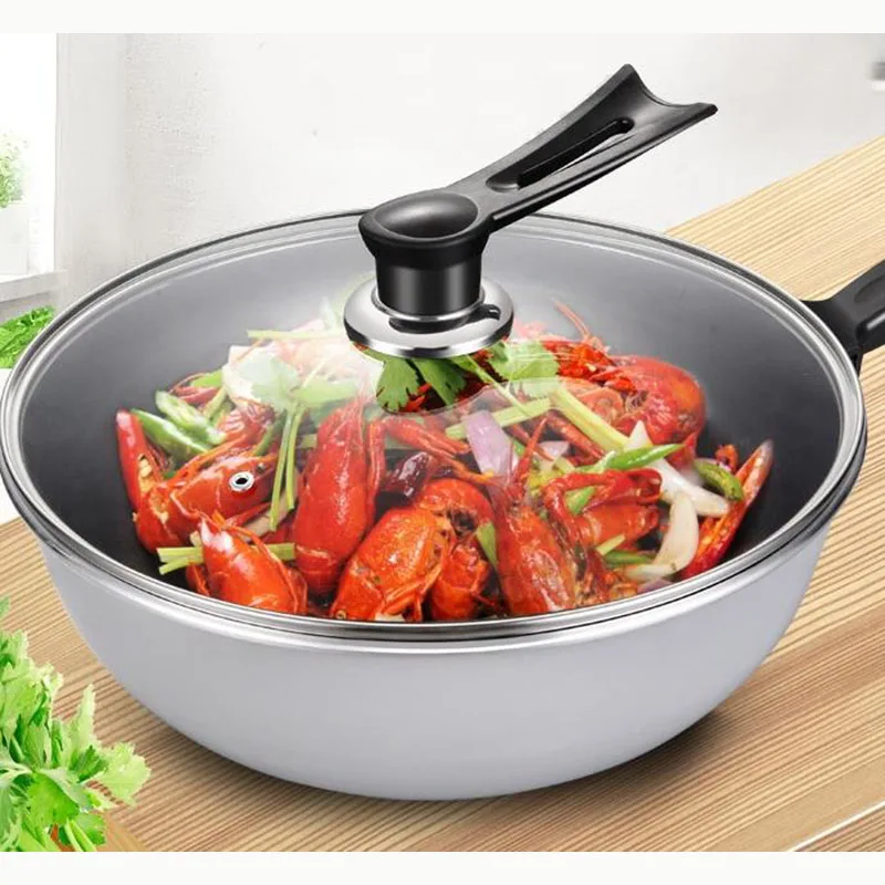 Electric Wok Home Multi-function Electric Frying Pan Electric Skillet  Smokeless Non-stick Cooker Thickened Electric Hot Pot