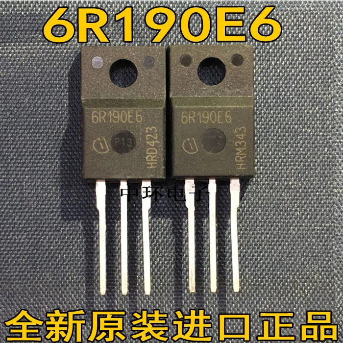 

10pcs/lot 6R190E6 IPA60R190E6 TO-220F 59A 600V