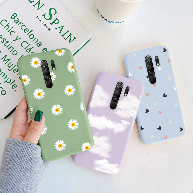 Чехол для Xiaomi Redmi 9 6 53 дюйма Мягкая силиконовая ТПУ модная задняя крышка телефона