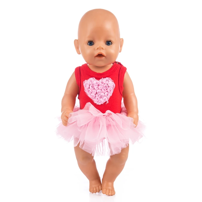 Bubble рождественское платье подходит для новорожденных 43 см кукла аксессуары для кукольной одежды для 17 дюймов кукла - Цвет: 2