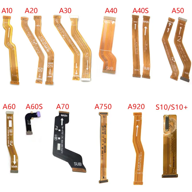 

For Samsung A10 A20 A30 A40 A40S A50 A60 A70 A750 A920 S10 Plus S10+ Main board Motherboard LCD Display Flex Cable Ribbon