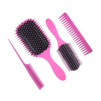 

4Pcs Paddle Hair Brush Hair Scalp Massage Comb Set Wet Dry Hair Combs Hairbrush for Styling & Grooming Hairdressing Salon