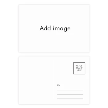 

Personalized Custom made Add Image Picture Message Postcard Set Birthday Thanks Card Mailing Side 20pcs