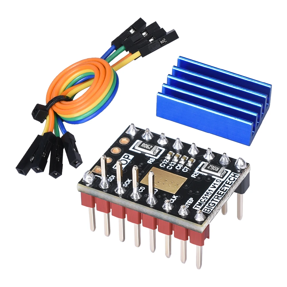 Драйвер шагового двигателя BIGTREETECH TMC5161 V1.0 SPI высокая мощность запчасти для 3D