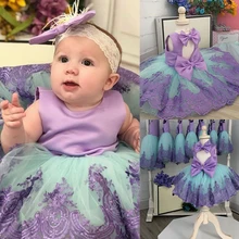 Платье для первого дня рождения; детская одежда для крещения; От 1 до 5 лет праздничная одежда для девочек; одежда для детей; платье-пачка на крестины для маленьких девочек