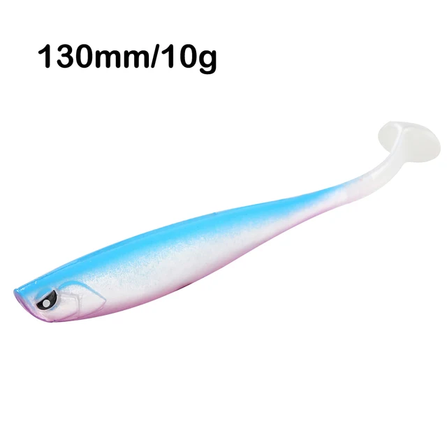 3pcs/lot Soft Fishing Lure 13/9.5cm 10/4.5g  Silicone Bait Shad Worms Bass Pike Minnow Swimbait Rubber Fish Lure High Quality E 10G