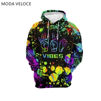 

MODAVELOCE 420 Vibes Hoodie Polyester With Wool Hip Hop Men Hoodies Sweatshirt Autumn Anime's Men's Hooded Sweatshirt