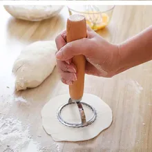 Ножи для нарезания макаронных изделий круглый для приготовления пельменей формы равиоли штамп литья Пресс домашняя форма для теста бытовой пляжные деревянная ручка кухонная инструменты