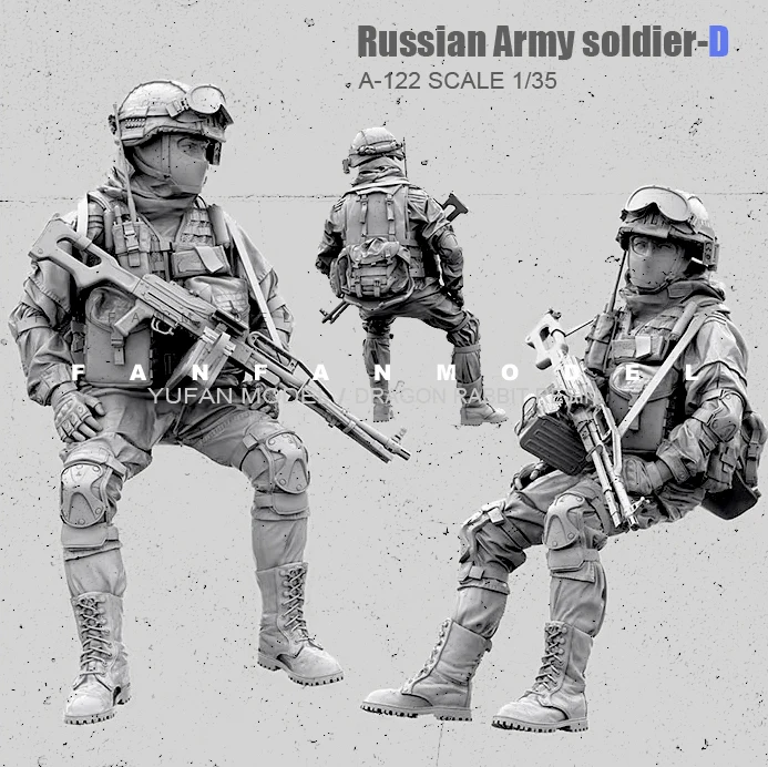 1/35(50 мм) статуэтка в виде Наборы российские современные спецназ Солдат