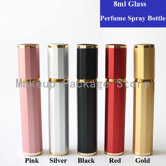 

5/10/15/20/pcs 8ml Travel Mini Refillable Bottles with Spray Empty Case,Tiny Small Perfume Bottle Aluminum Nozzle Spray Bottles