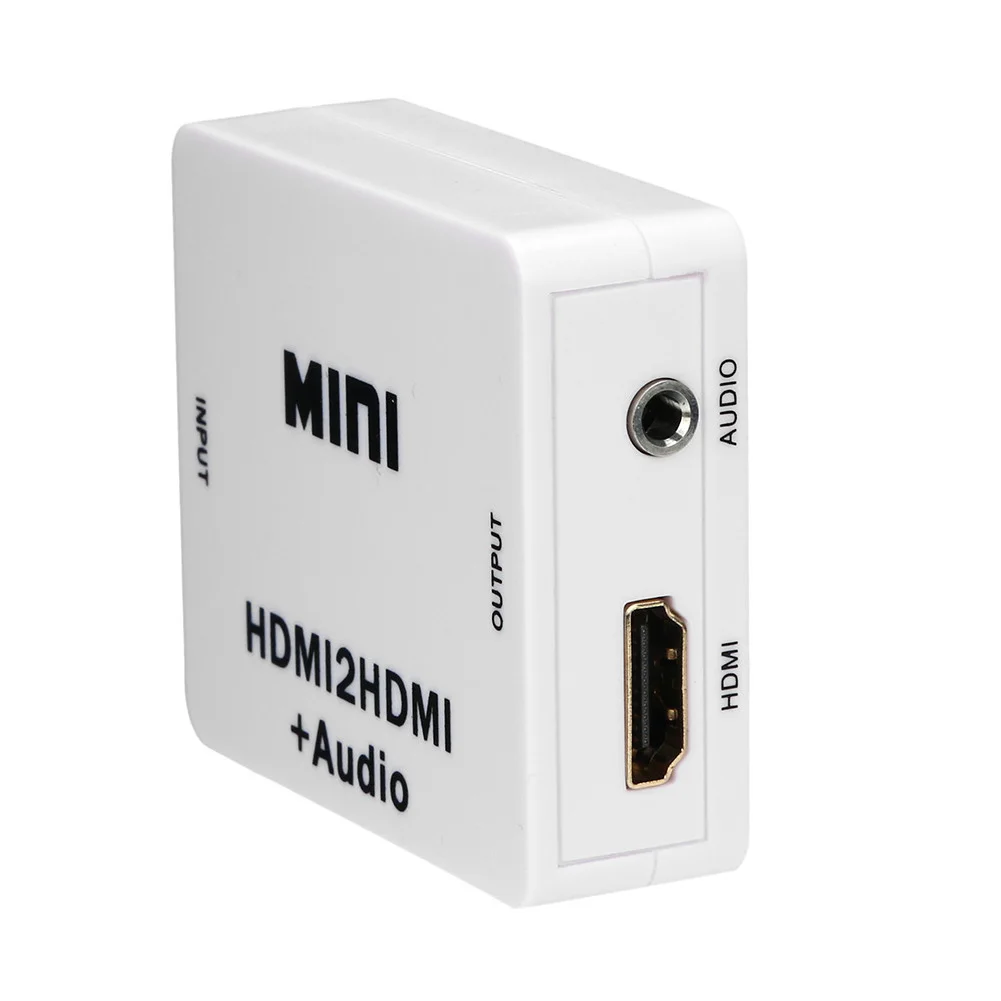 1080P мини HDMI к HDMI с аудио конвертером HDMI2HDMI HD экстрактор адаптер коммутатор для ПК ноутбук HDTV проектор аудио сплиттер