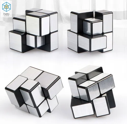 QiYi цветное mirror cube 2x2x2 кубик рубика 2x2 зеркальный скоростная головоломка игры