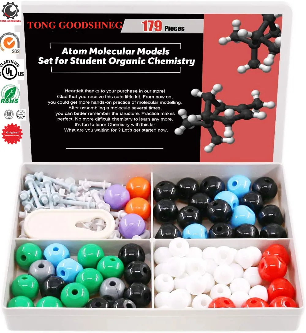 179pcs Organic Structure Link Model Chemistry Molecular Model Set For Kids 