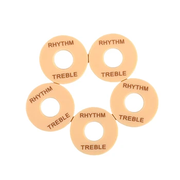 

5pcs Guitar Toggle Switch Plate Rhythm Treble Washer Ring for Electric Guitar GN603