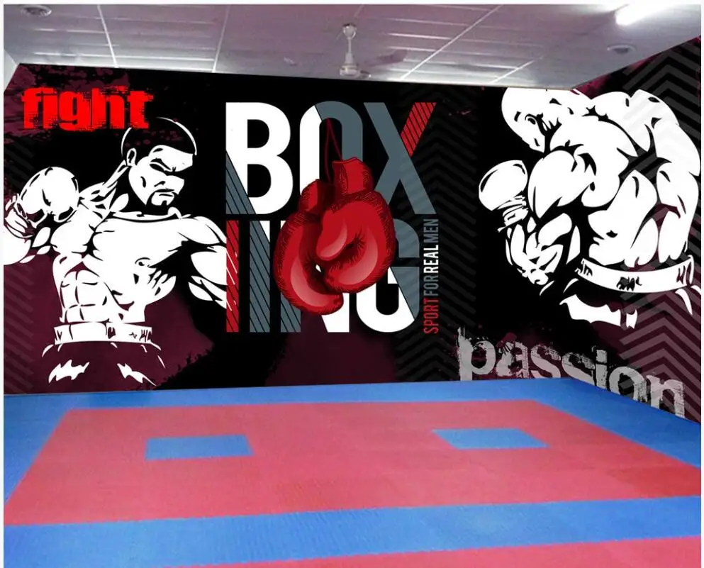 

3d wallpaper custom photo any size mural Graffiti boxing sports hall image wall decor 3d wall murals wallpaper for living room