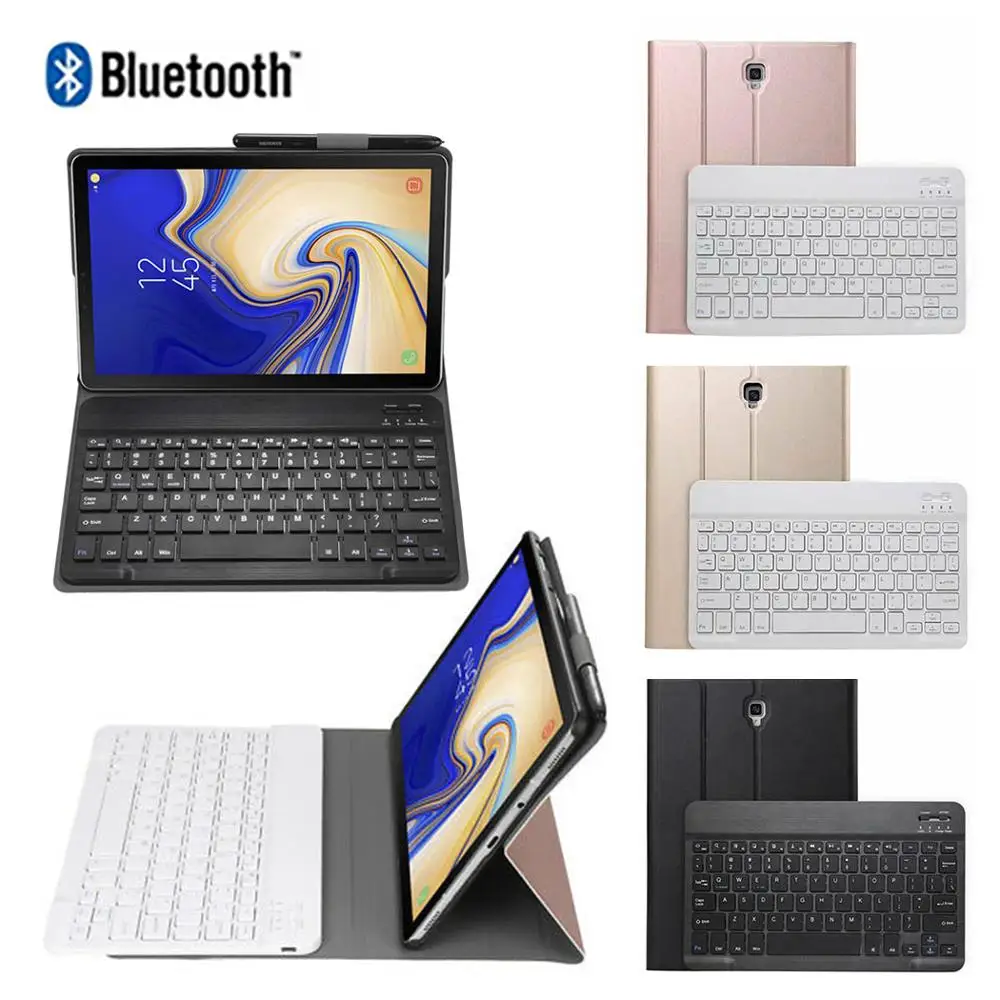 Чехол + bluetooth-Чехол для Samsung Tab A 10 5 дюйма T590/T595 (2018) золото 15 | Компьютеры и офис