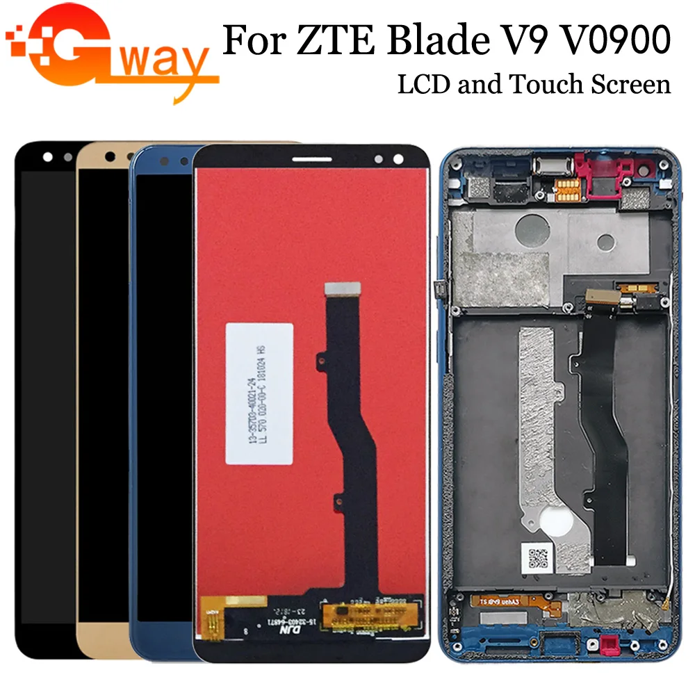 Для ZTE Blade V9 V0900 LCD дисплей Φ с рамкой аксессуары для Sensor | Мобильные телефоны и