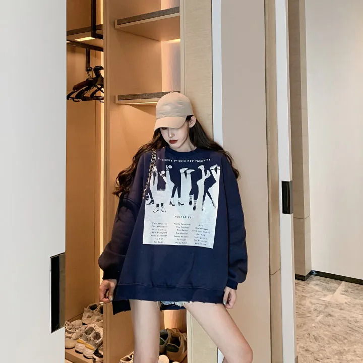Joinyouth Женская одежда с принтом, длинные, ropa mujer, новинка, весенний свитер, свободный, дикий, корейский стиль, модный, Теплый Женский пуловер, 261