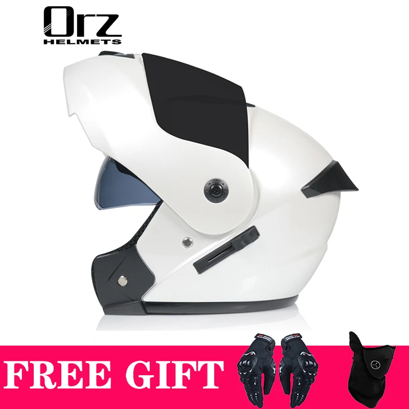 Casco capacetes double dual lens helmet motorcycle helmet full face