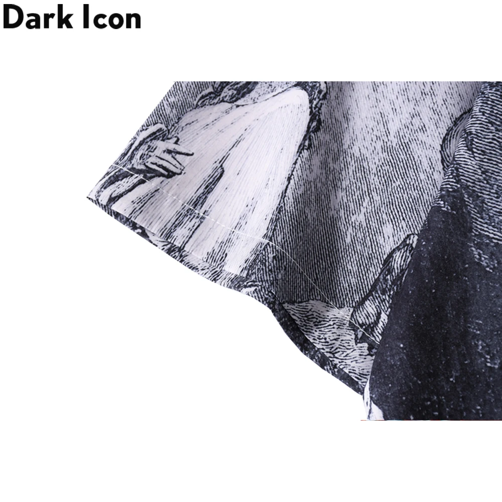 Dark Icon Hawaiian Shirt Men Summer Beach Holiday Men's Shirts Vintage Street Male Top men hawaiian shirt
