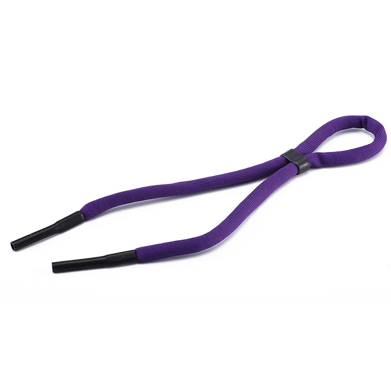 Горячий Модный плавающий пенопластовый цепочка для очков Дайвинг спортивные солнцезащитные очки шнур ремешок для очков ремешок Регулируемый мягкий сплошной цвет очки - Цвет: Фиолетовый