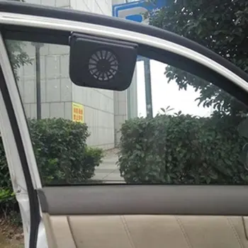 

0.8W Solar Powered Car Auto Cooler Ventilation Fan Automobile Air Vent Exhaust Heat Fan with Rubber Strip